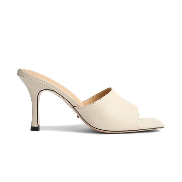 Tony Bianco Shoes - NEW Tony Bianco Clara Neutral Cream Heeled Mules